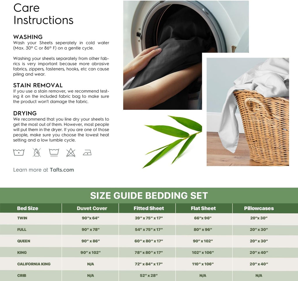 King Sheets Set, Pure 100% Viscose Derived from Bamboo Bed Sheets Set, Luxuriously Soft, Silky, Cooling Sheets, Double Stitched, Lifetime Quality Promise (Navy)